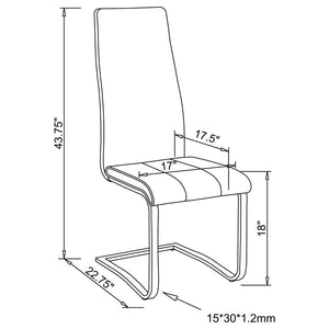 Montclair Upholstered Dining Side Chair - White (Set of 4)