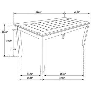 Dalila 5-piece Rectangular Dining Table Set - Cappuccino