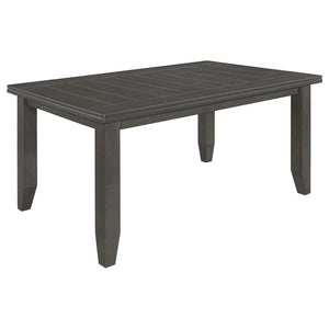 Dalila 5-piece Rectangular Dining Table Set - Dark Grey