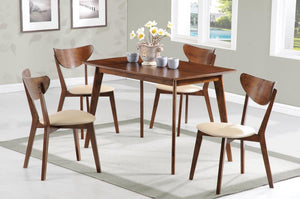 Kersey 5-piece Rectangular Dining Table Set - Chestnut