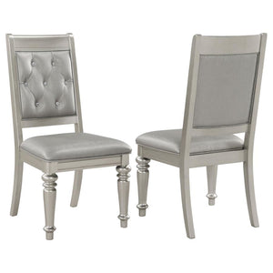 Bling Game Dining Side Chair - Metallic Platinum (Set of 2)