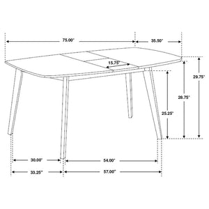 Redbridge Rectangular 7-piece Dining Set - Natural Walnut