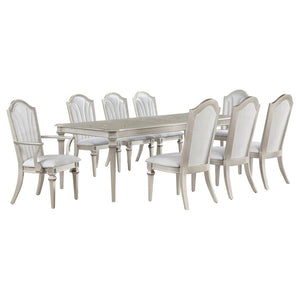 Evangeline 9-piece Extension Leaf Dining Set - Silver Oak