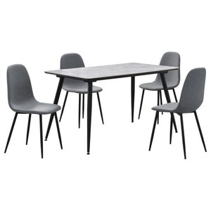 Dennison 5-piece Rectangular Dining Table Set - Grey