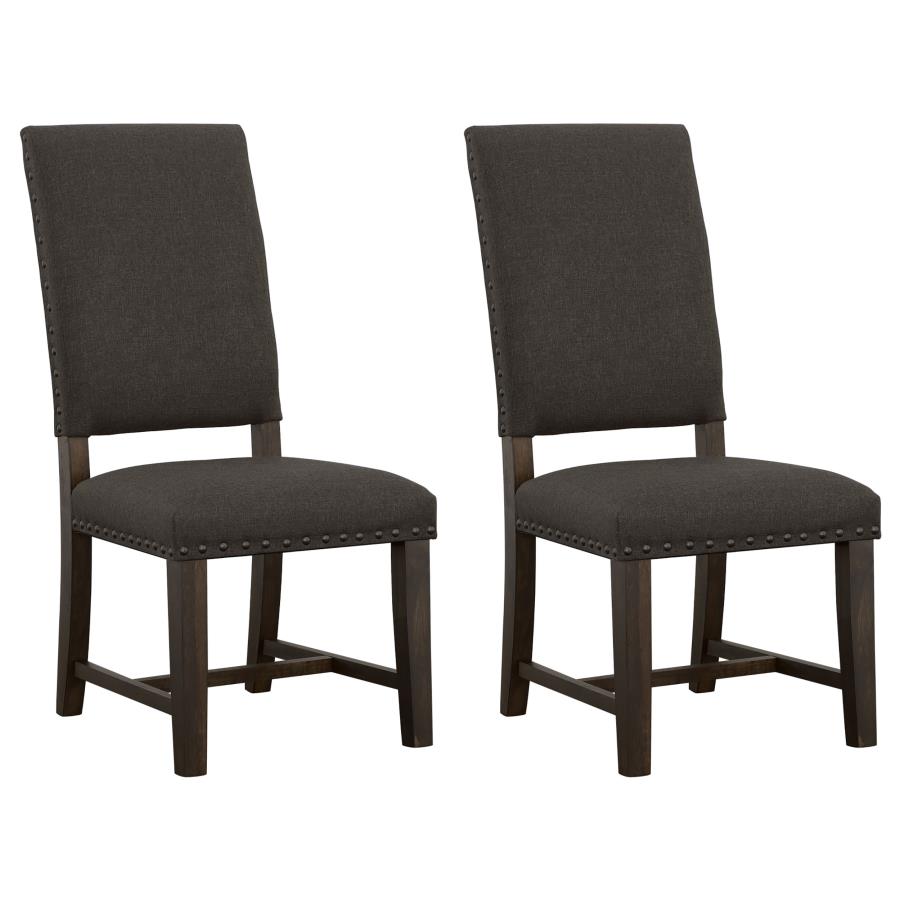 Twain Upholstered Dining Side Chair - Warm Grey (Set of 2)