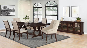 Brockway 7-piece Extension Leaf Dining Set - Antique Java