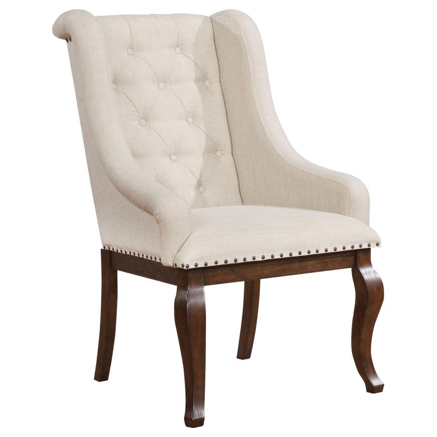 Brockway Upholstered Arm Chair - Barley Java (Set of 2)