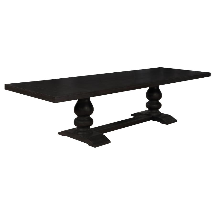 Phelps 7-piece Rectangular Dining Table Set - Distressed Noir