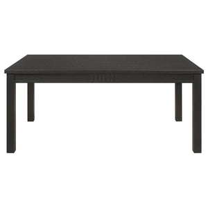 Marbrisa 7-piece Rectangular Dining Table Set - Matte Black