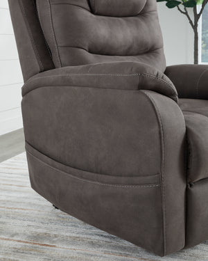 Snowfield Power Lift Recliner - Gunmetal