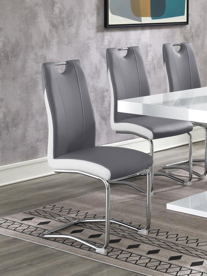 Brooklyn Upholstered Dining Side Chair - Grey (Set of 4)