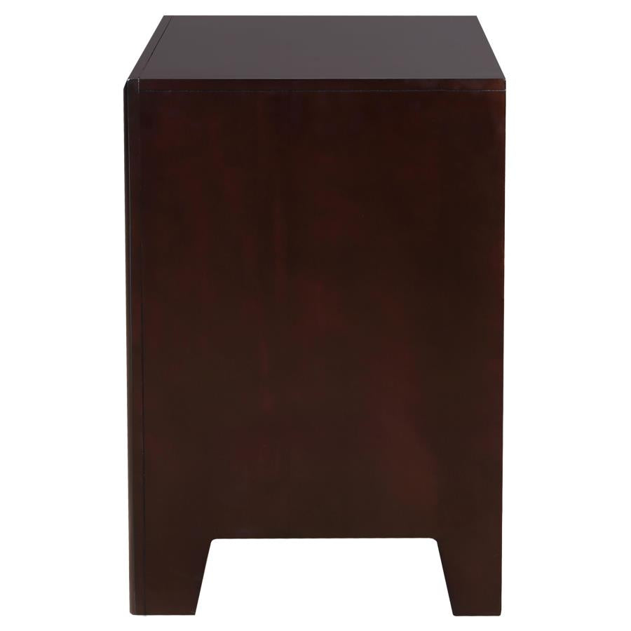 Phoenix 2-drawer Nightstand - Cappuccino