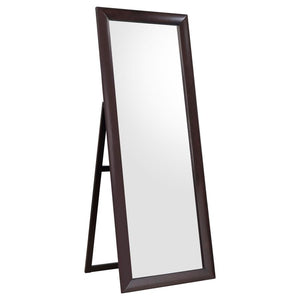 Phoenix 30 x 76 Inch Wood Framed Standing Mirror - Cappuccino