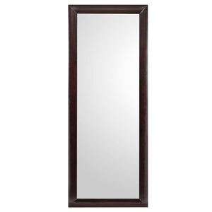 Phoenix 30 x 76 Inch Wood Framed Standing Mirror - Cappuccino