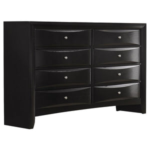 Briana 8-drawer Dresser - Black