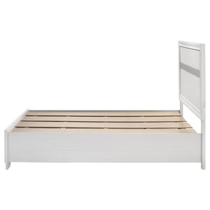 Miranda Wood Full Storage Panel Bed - White