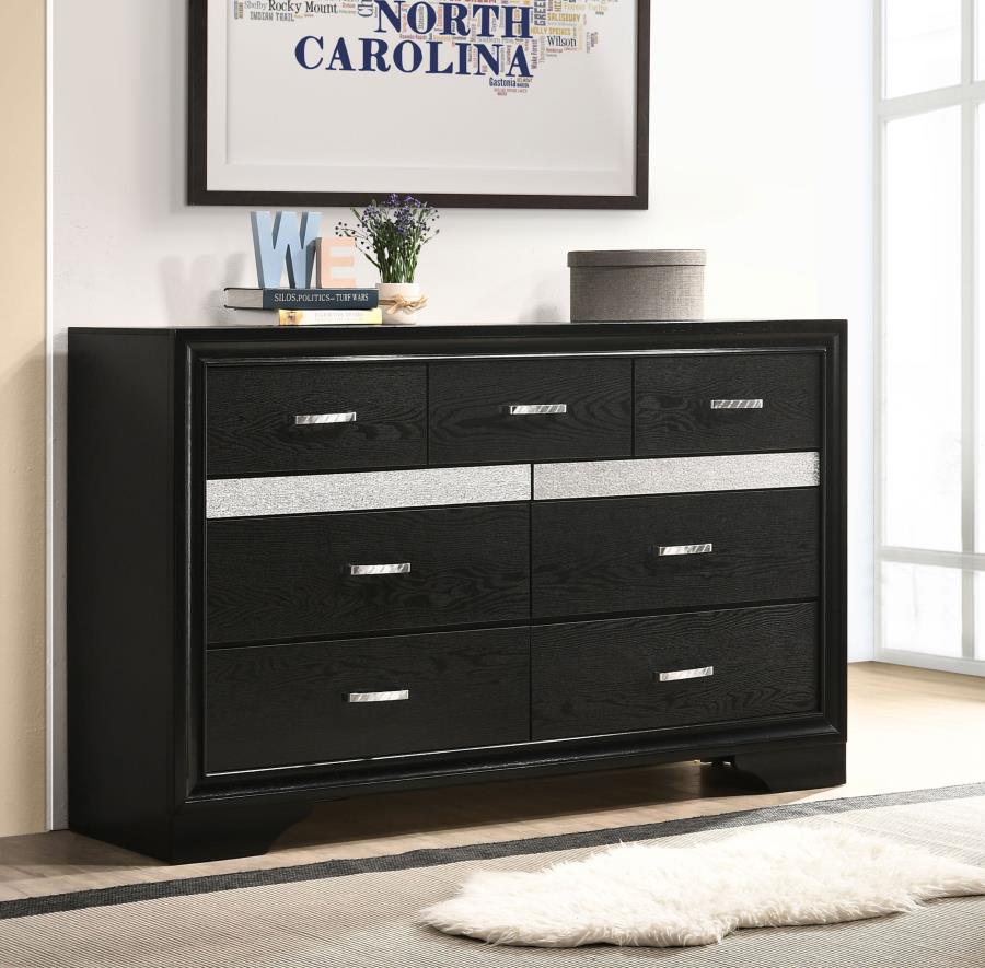 Miranda 7-drawer Dresser - Black