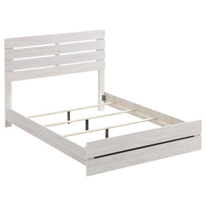 Brantford Wood Queen Panel Bed - Coastal White