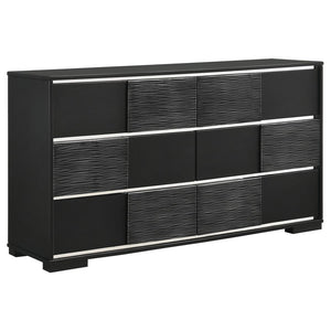 Blacktoft 6-drawer Dresser - Black