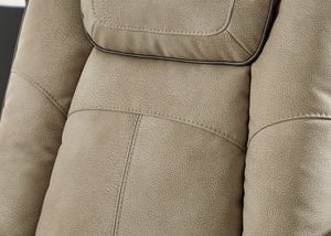 Next-Gen DuraPella PWR Recliner/ADJ Headrest - Sand