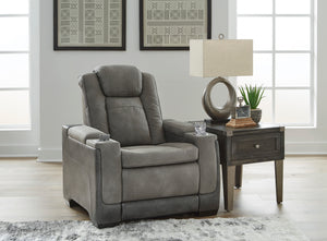 Next-Gen DuraPella PWR Recliner/ADJ Headrest - Slate