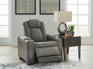 Next-Gen DuraPella PWR Recliner/ADJ Headrest - Slate