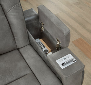 Next-Gen DuraPella PWR Recliner/ADJ Headrest - Slate