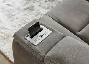 Next-Gen DuraPella PWR Recliner/ADJ Headrest - Slate