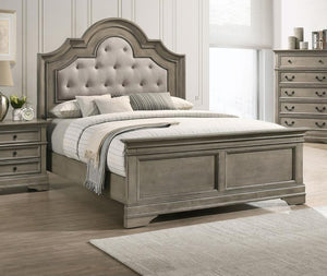 Manchester Wood Queen Panel Bed - Wheat Brown