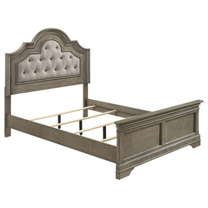 Manchester Wood Queen Panel Bed - Wheat Brown