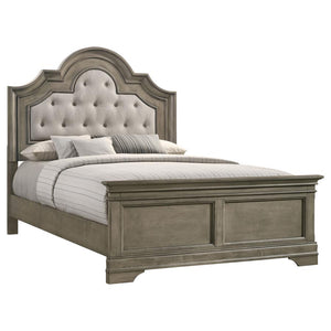 Manchester Wood Queen Panel Bed - Wheat Brown