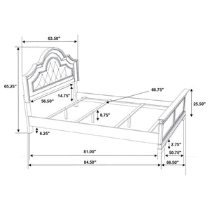 Manchester Wood Queen Panel Bed - Wheat Brown