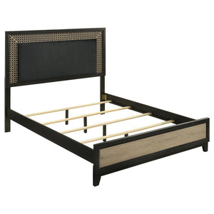 Valencia Wood Queen Panel Bed - Black