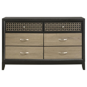 Valencia 6-drawer Dresser - Black