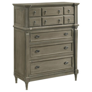 Alderwood 5-drawer Bedroom Chest - French Grey