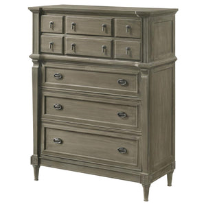 Alderwood 5-drawer Bedroom Chest - French Grey