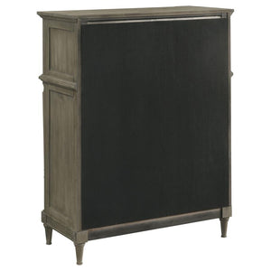 Alderwood 5-drawer Bedroom Chest - French Grey