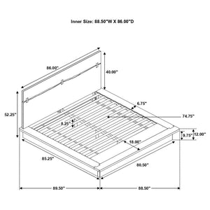 Winslow Wood Eastern King Panel Bed - Smokey Walnut