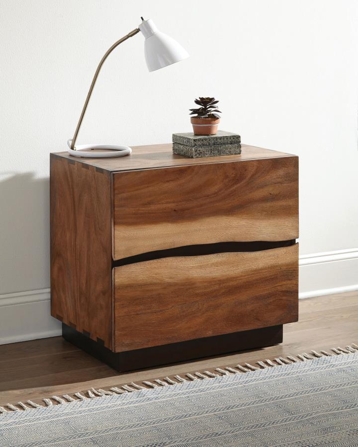 Winslow 2-drawer Nightstand - Smokey Walnut