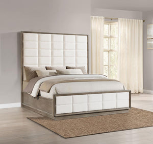 Durango Wood Eastern King Panel Bed - Washed Oak