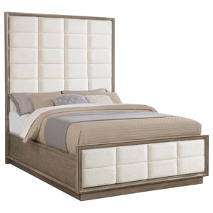 Durango Wood Queen Panel Bed - Washed Oak