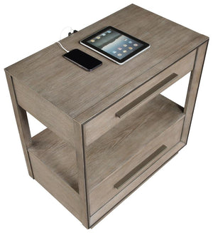 Durango 2-drawer Nightstand Bedside Table - Washed Oak