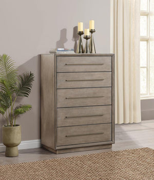 Durango 5-drawer Chest - Washed Oak