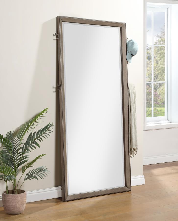 Durango 80-inch Standing Floor Mirror - Washed Oak