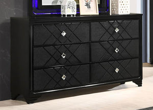 Penelope 6-drawer Dresser - Midnight Star