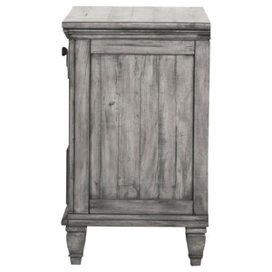 Avenue 3-drawer Nightstand Weathered - Grey