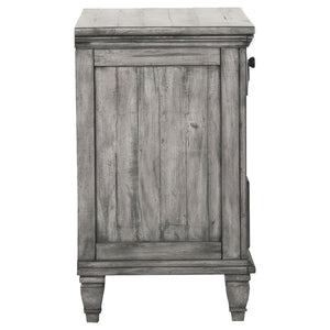 Avenue 3-drawer Nightstand Weathered - Grey