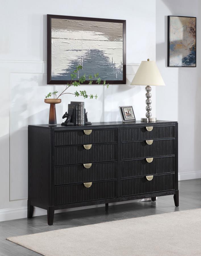 Brookmead 8-drawer Dresser - Black