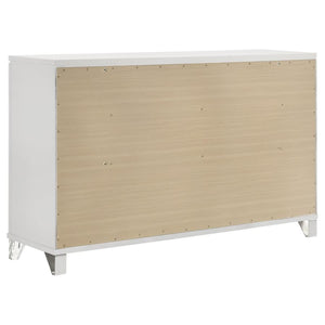 Marmore 9-drawer Dresser Cabinet - White