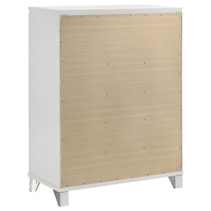 Marmore 5-drawer Bedroom Chest of Drawers - White